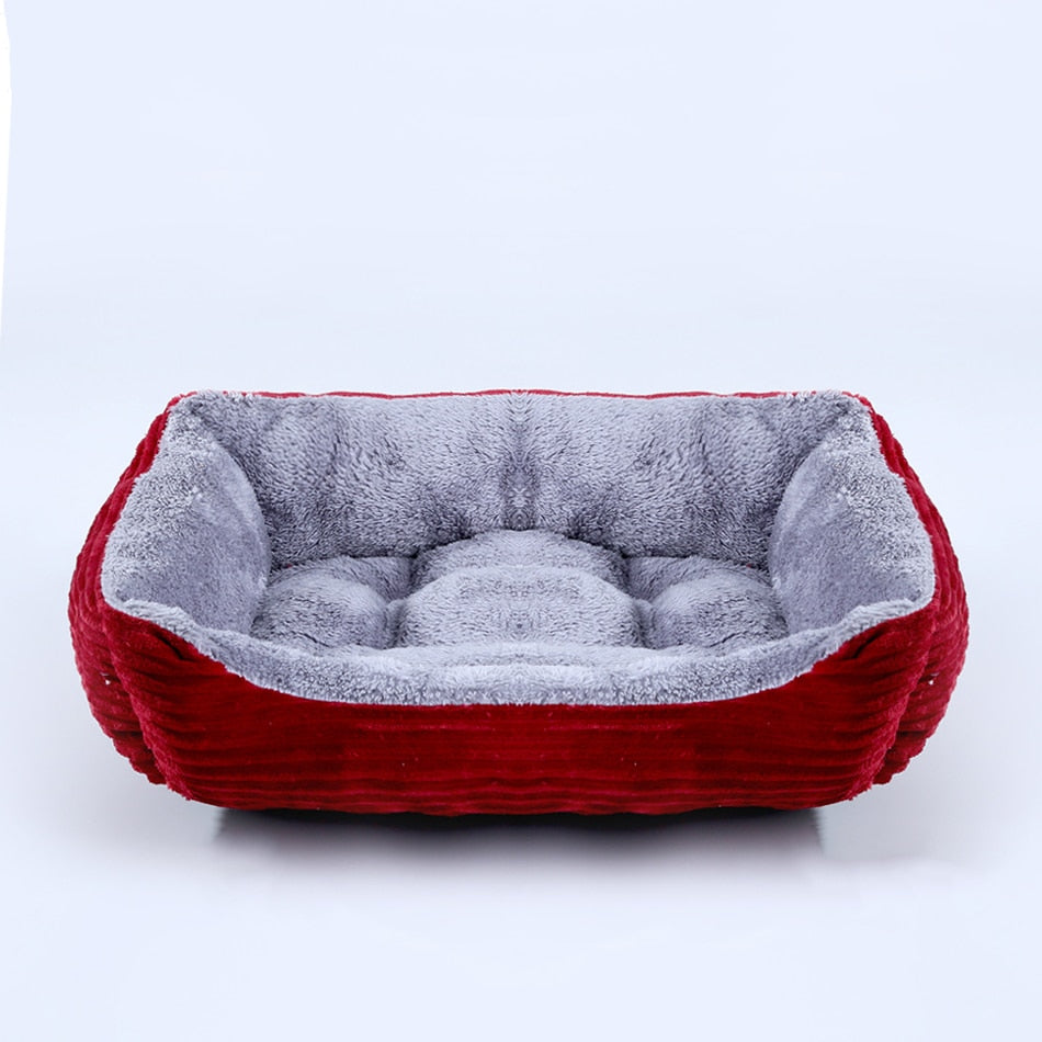 Plush Square Pet Bed