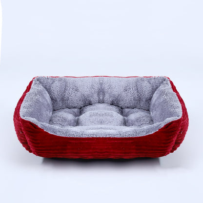 Plush Square Pet Bed