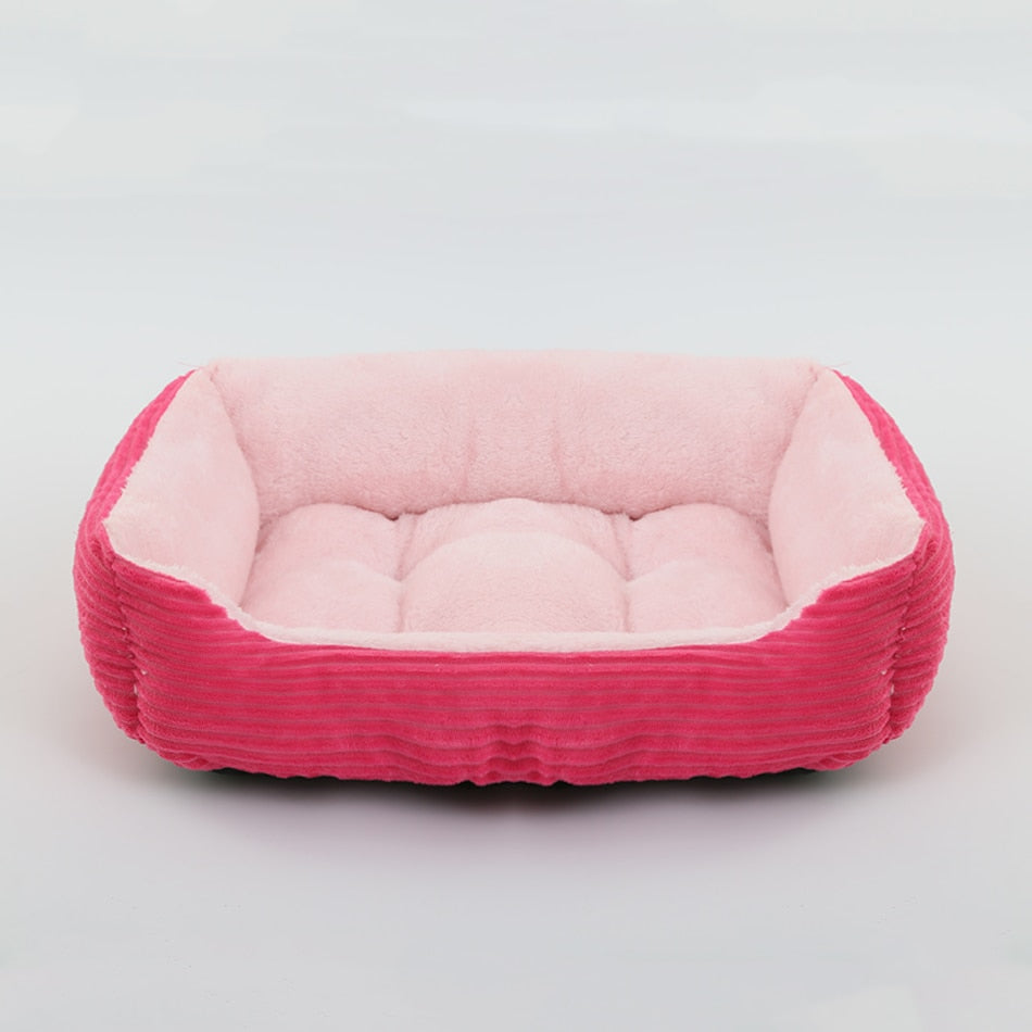 Plush Square Pet Bed