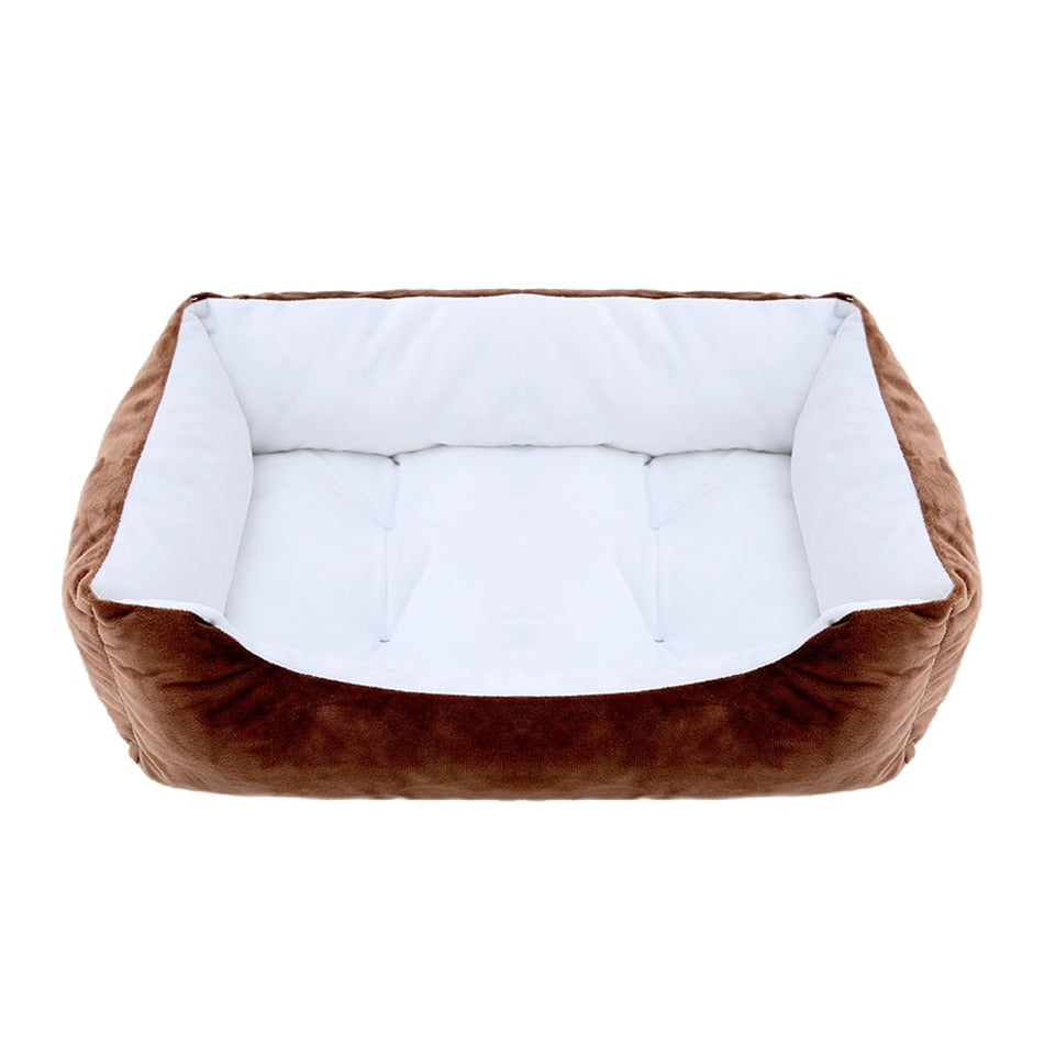 Plush Square Pet Bed