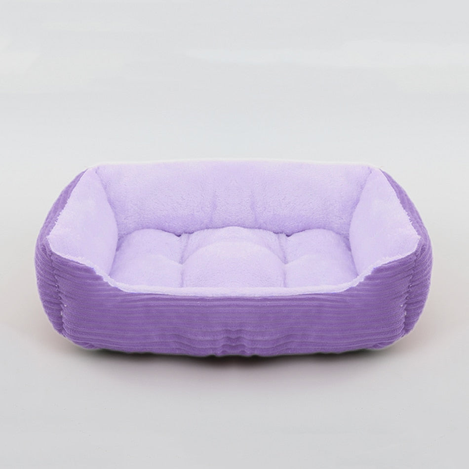 Plush Square Pet Bed