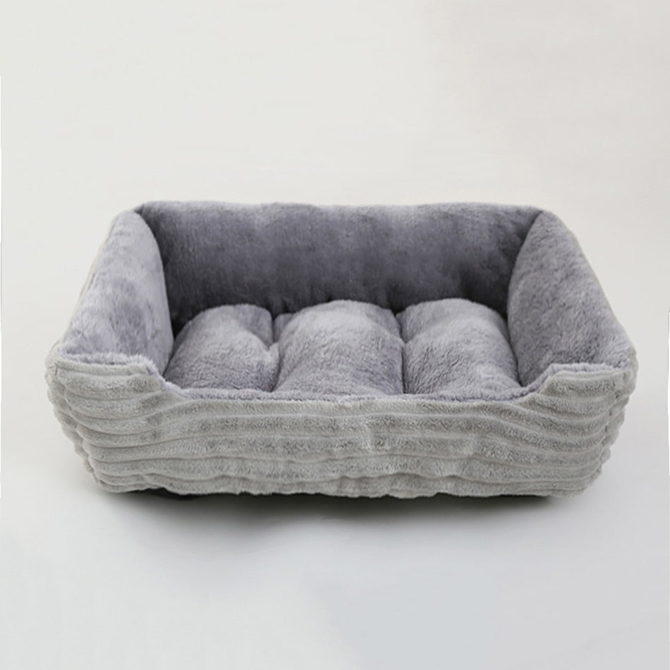 Plush Square Pet Bed