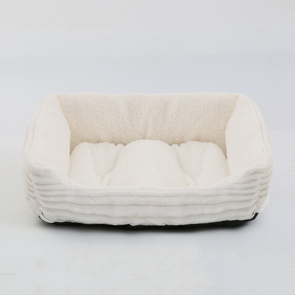 Plush Square Pet Bed