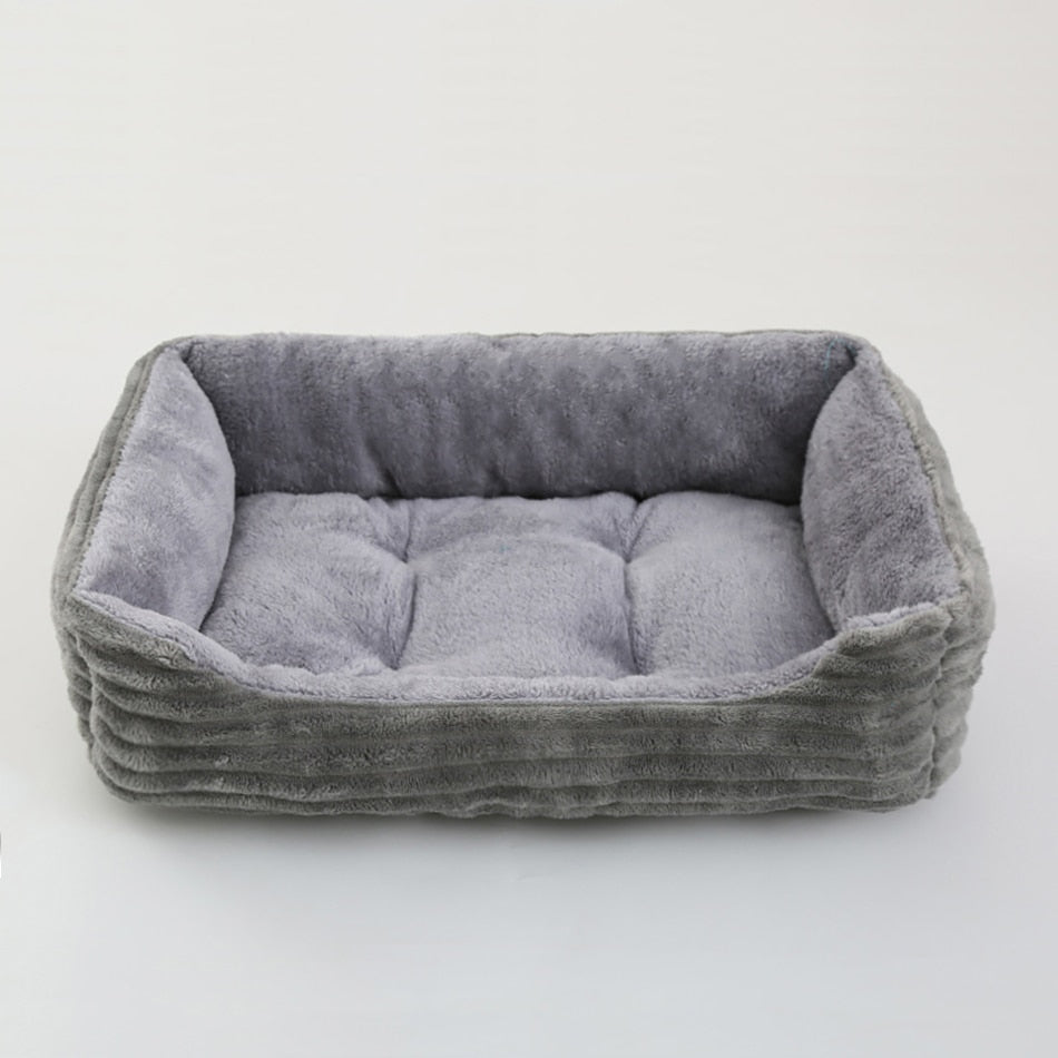 Plush Square Pet Bed